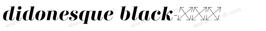 didonesque black字体转换